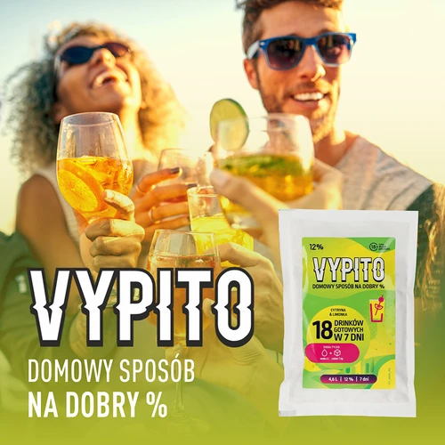 VYPITO 12%, саше за 18 коктейла - Лимон & лайм, 126 g - 6