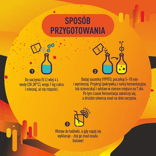 VYPITO 12%, саше за 18 коктейла - Мандарина, 126 г - 5