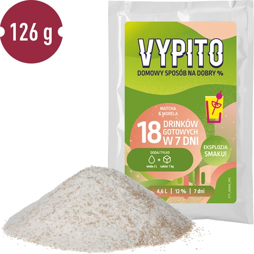 VYPITO 12%, саше за 18 коктейла - Матча-Кайсия, 126g - 3