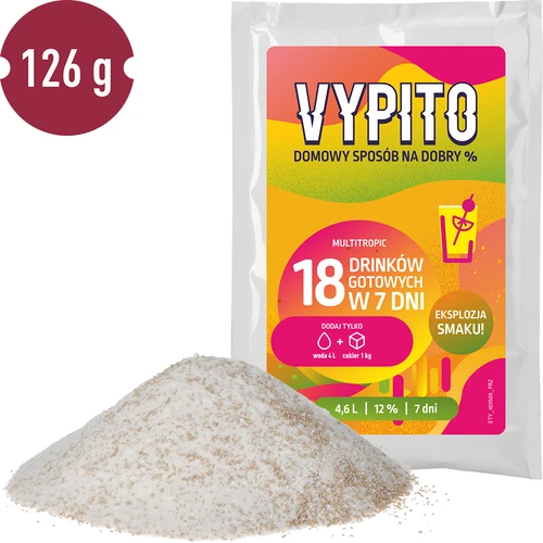 VYPITO 12%, саше за 18 коктейла – Multitropic, 126 г - 3