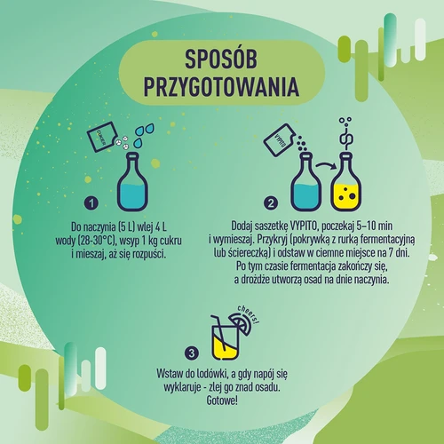 VYPITO 12%, саше за 18 напитки – Мента-Лайм, 126 г - 5